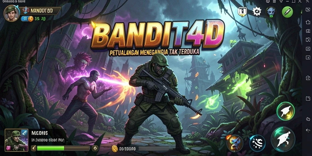 Tampilan gameplay BANDIT4D yang menegangkan dan penuh petualangan.