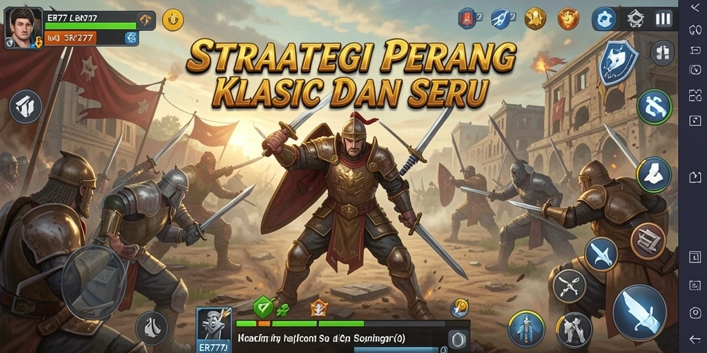 Tampilan menarik dari gameplay strategis di ER777.