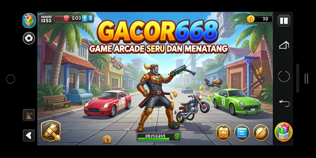 Tampilan gameplay GACOR668 yang penuh warna dan mendebarkan.