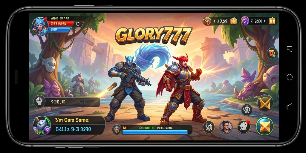Tampilan gameplay menarik dalam dunia virtual GLORY777.