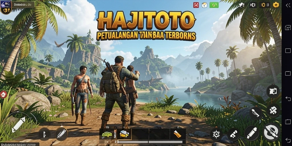 Tampilan gameplay HAJITOTO yang dinamis dalam dunia terbuka.