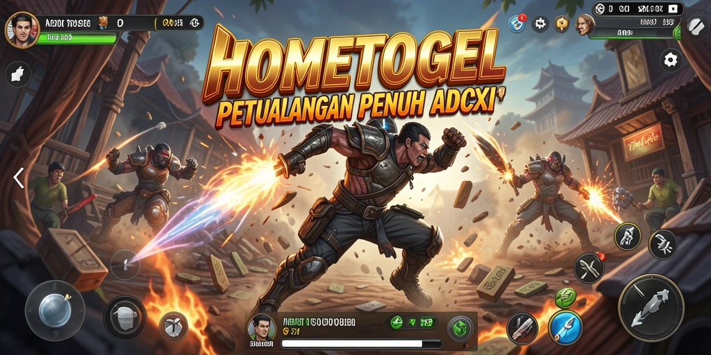 Tampilan gameplay HOMETOGEL yang menegangkan dan seru.