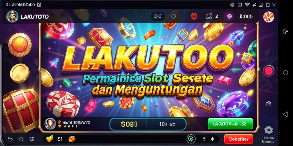 Tampilan gameplay Slot yang menarik dan mengasyikkan di LAKUTOTO.