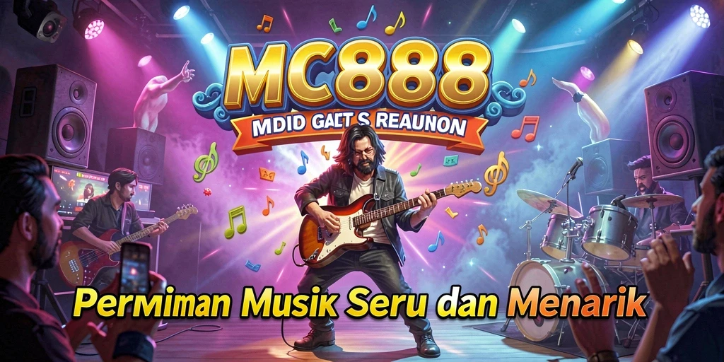 Tampilan gameplay MC888 dengan berbagai variasi lagu musik.