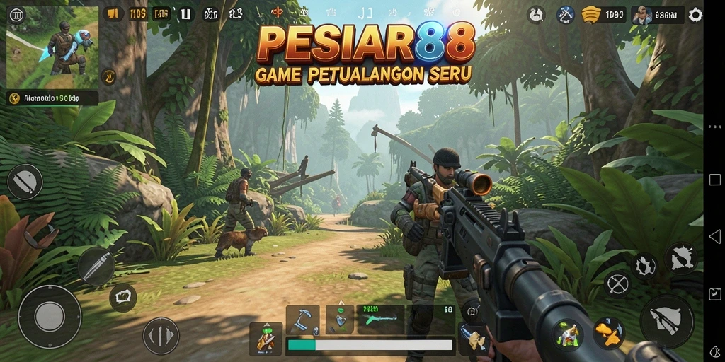 Tampilan gameplay TPS yang seru dan menegangkan di PESIAR88.