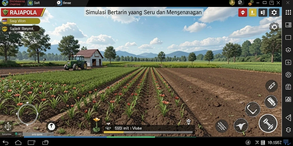 Tampilan menakjubkan dari gameplay pertanian RAJAPOLA.