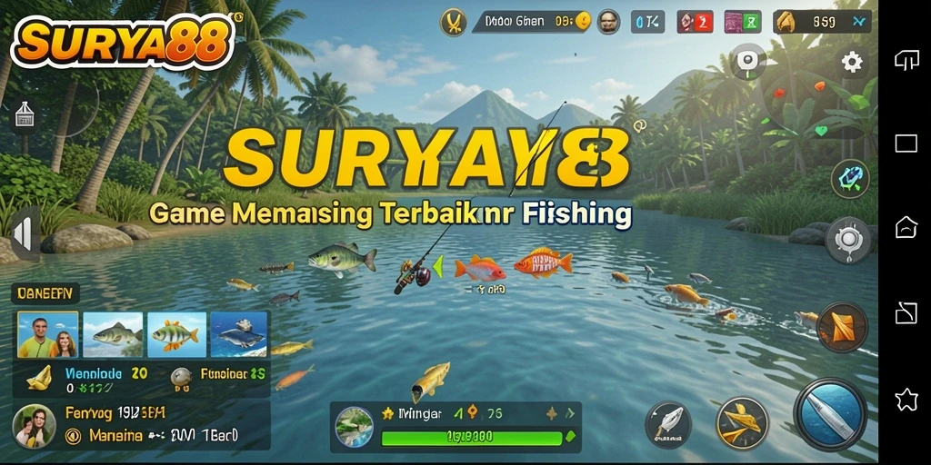 Screenshot SURYA88 menampilkan aksi memancing yang mendebarkan di dunia virtual.