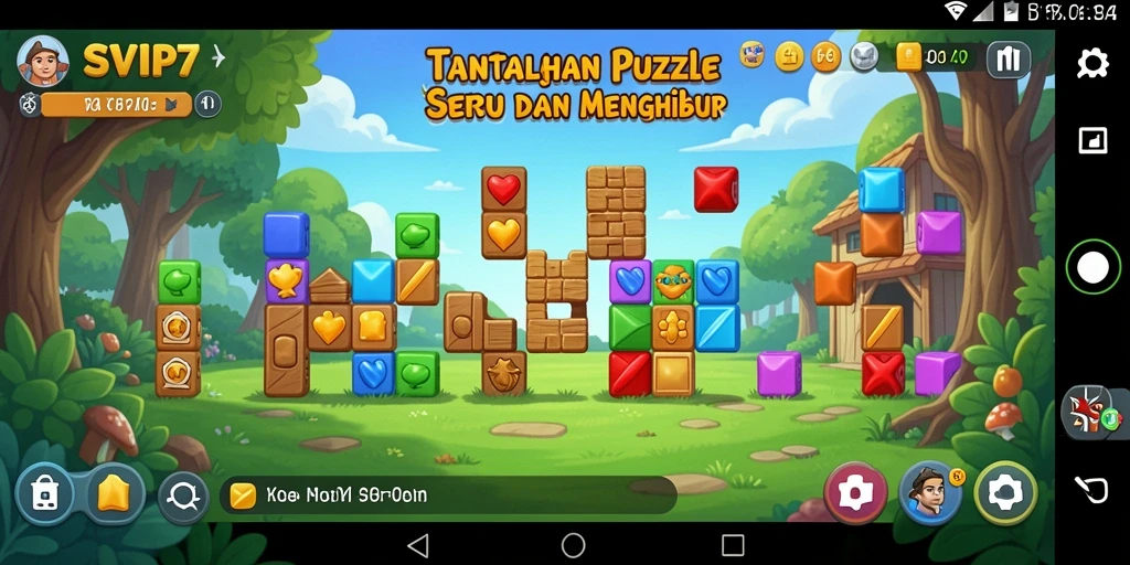 Tampilan gameplay SVIP7 yang menarik dengan berbagai teka-teki.