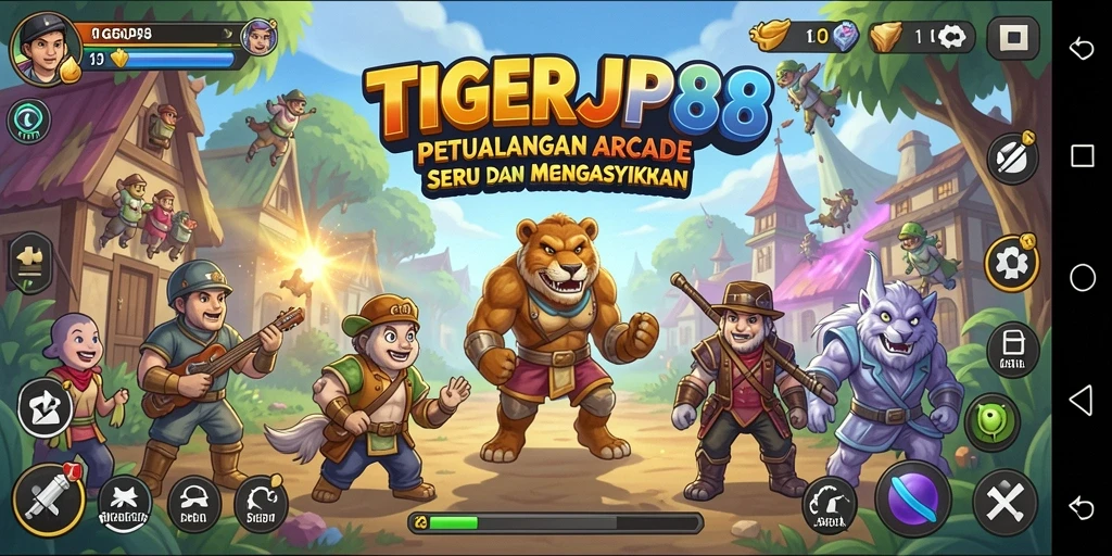 Tampilan gameplay seru dari TIGERJP88 yang penuh aksi dan tantangan.