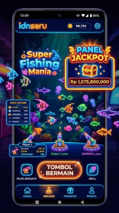 Tampilan antarmuka idnseru yang sederhana dan intuitif.